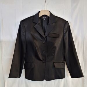 Camille La Vie 3/4 sleeve satin jacket size 6 with pockets